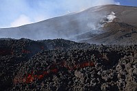 Mount Etna volcano 2006, Lava flow Bocca Nuova, Martin Rietze