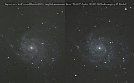 Supernova SN 2011fe in M101 Pinnweel Galaxy, 